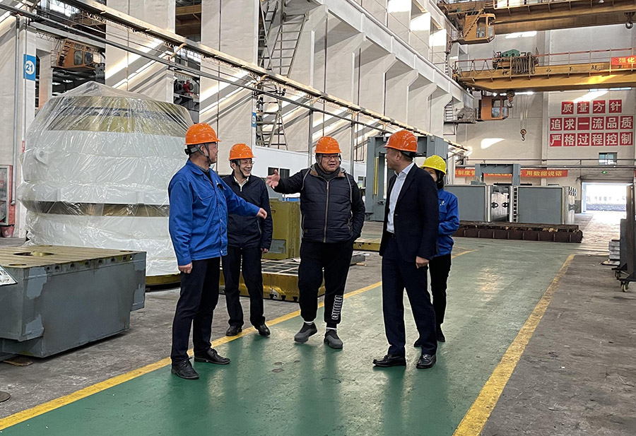 【291】市工商聯黨組書記王楓、浙江科技學院機械與汽車學院院長張云等嘉賓來電滾筒公司參觀考察.jpg